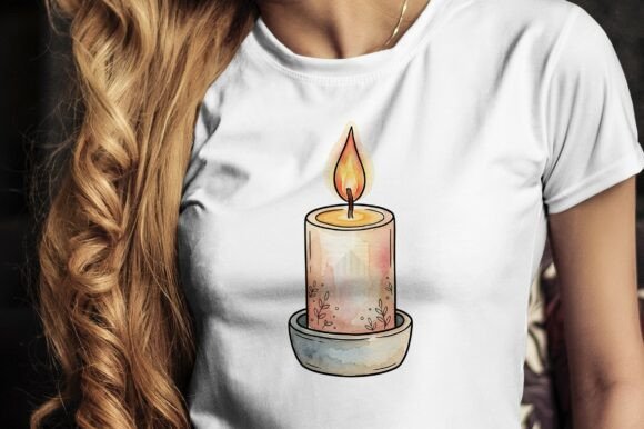 Creating Serenity: The Lit Candle in Holder for Calm Mood
