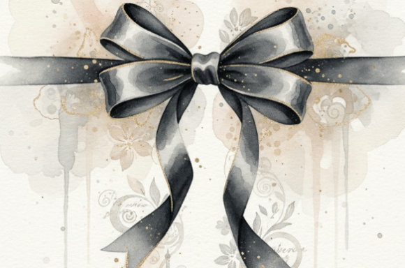 Discover the Elegance of Watercolor Ribbon Bow Illustrations