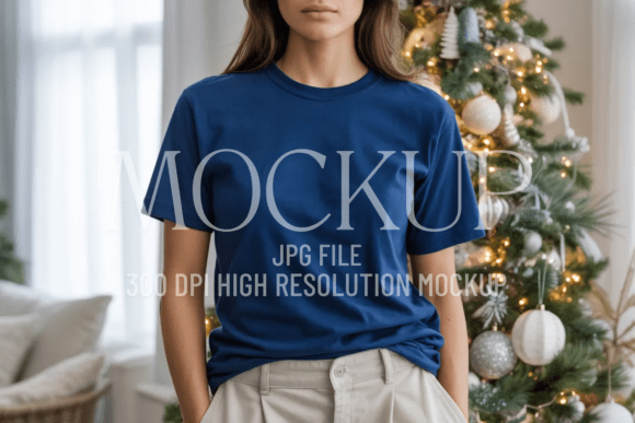Enhance Your Design Presentation with the Bella Canvas 3001 Navy Mockup
