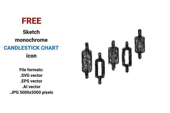 Free Sketch Candlestick Chart Icon
