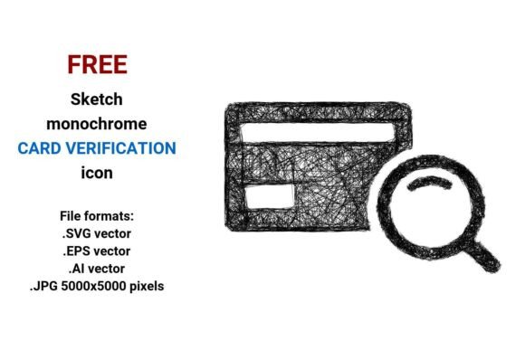 Free Sketch Card Verification Icon