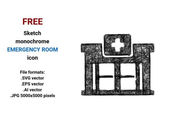 FREE Sketch Emergency Room Icon: A Versatile Resource for Designers and Developers