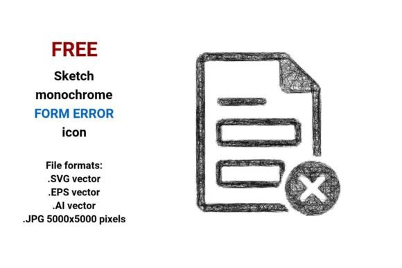 FREE Sketch Form Error Icon