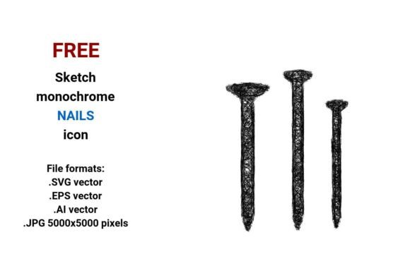 Free Sketch Nails Icon