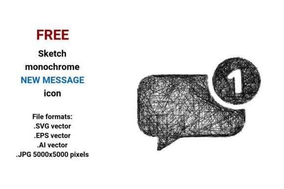 FREE Sketch New Message Icon: A Versatile Tool for Modern Digital Interfaces