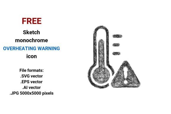 FREE Sketch Overheating Warning Icon: A Versatile Tool for Designers and Developers
