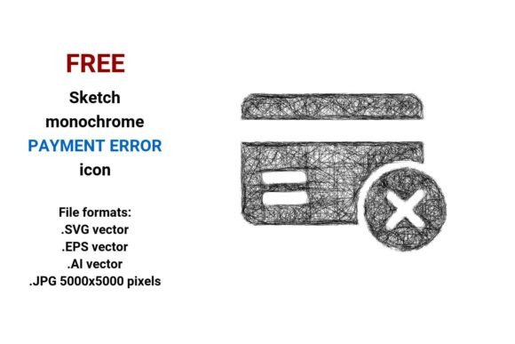 FREE Sketch Payment Error Icon: A Versatile Tool for Designers and Developers
