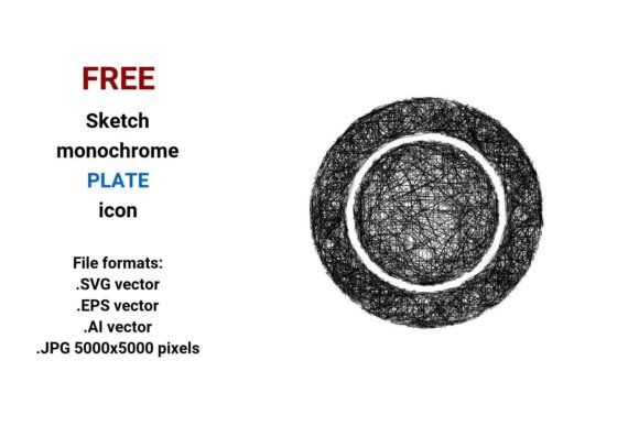 FREE Sketch Plate Icon: A Versatile Design Asset for Creative Projects