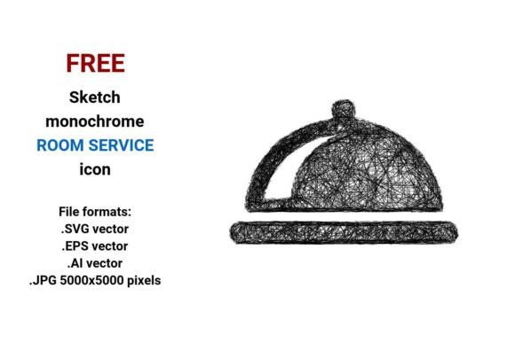 FREE Sketch Room Service Icon: A Versatile Tool for Designers and Businesses