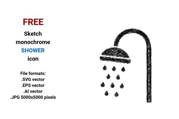 Free Sketch Shower Icon