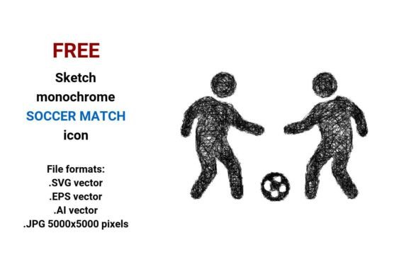 FREE Sketch Soccer Match Icon