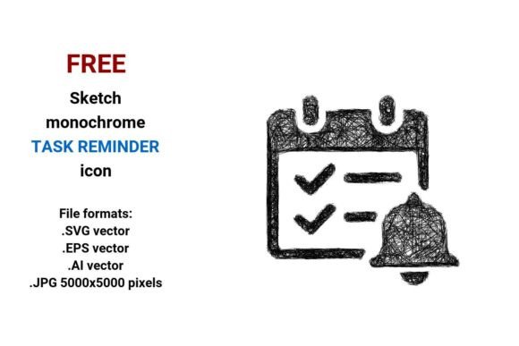 FREE Sketch Task Reminder Icon: A Simple Yet Powerful Tool for Modern Design Workflows