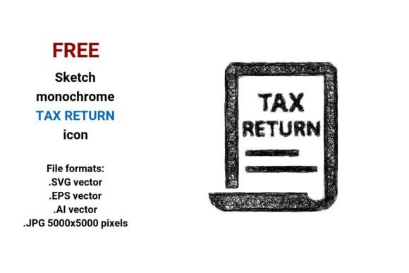 FREE Sketch Tax Return Icon: A Versatile Tool for Design and Functionality