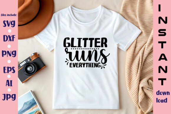 Glitter Runs Everything SVG Design: A Creative Digital Resource for Modern Makers