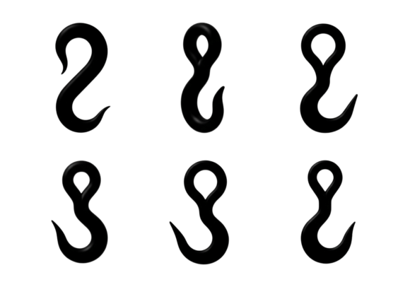 Heavy Duty Lifting Hooks Clipart