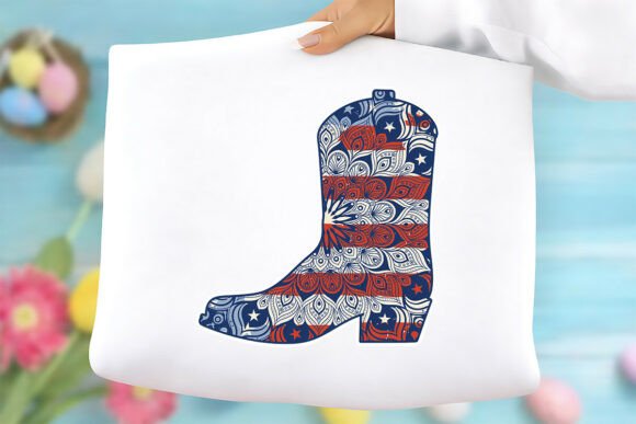 Patriotic Cowboy Boot PNG: A Versatile Digital Asset for Creative Projects