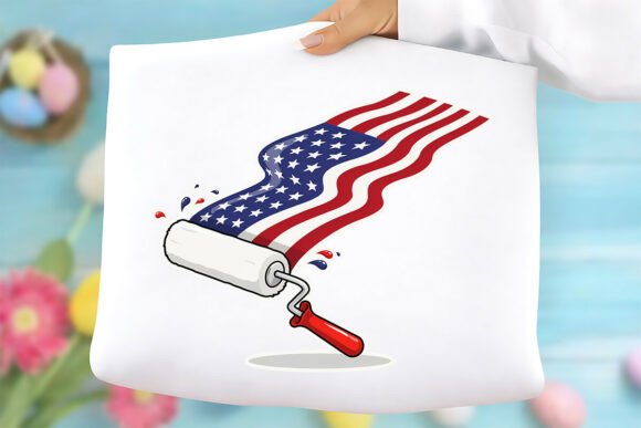 Patriotic Paint Roller Png