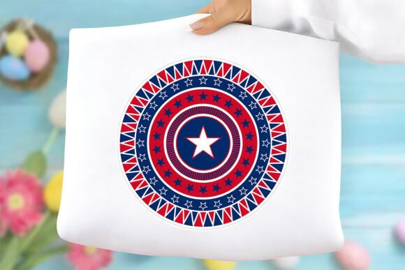 Patriotic Star Mandala PNG: A Versatile Design for Creative and Commercial Use