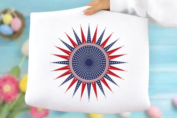 Patriotic Starburst PNG